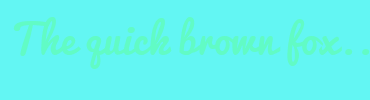 Image with Font Color 61FBC5 and Background Color 63F6F3